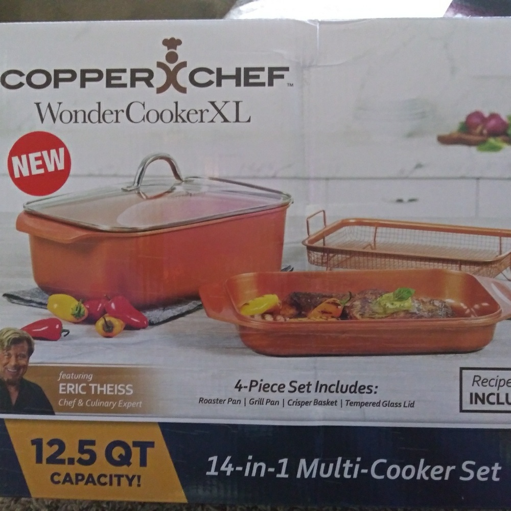 4 piece Copper oven set